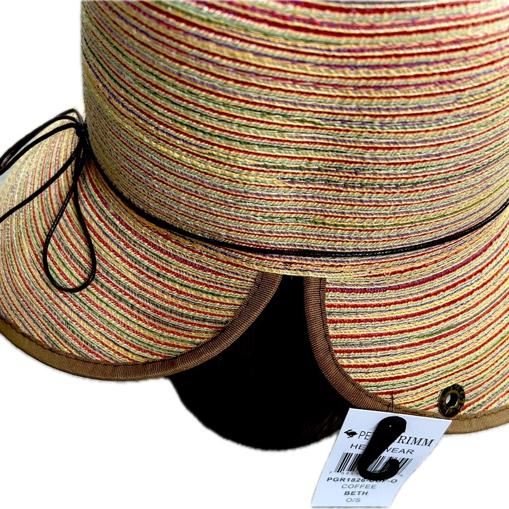Peter Grimm BETH Wide Brim Sun Hat Cotton Nylon Blend OS Adjustable NEW - Picture 6 of 15
